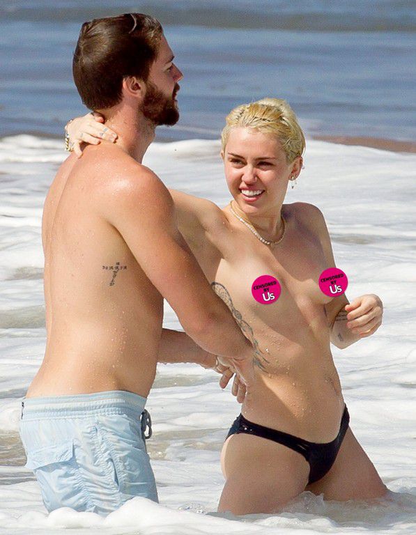 Miley Cyrus Topless Hawaii