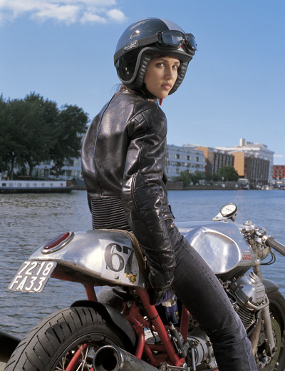 Moto Guzzi Motorcycle Girl