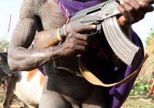 Naked African Tribe Man