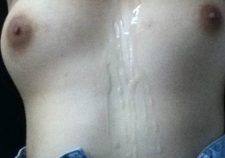 Naked Cum Driping On Boobs In Eager To Fuck