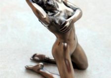 Naked Female Bronze Erotic Statue Figurine