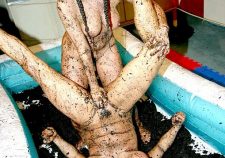 Naked Female Mud Wrestling