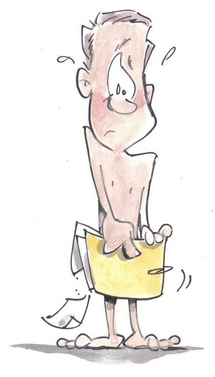 Naked Old Man Cartoon