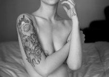 Naked Skinny Girl With Short Hair