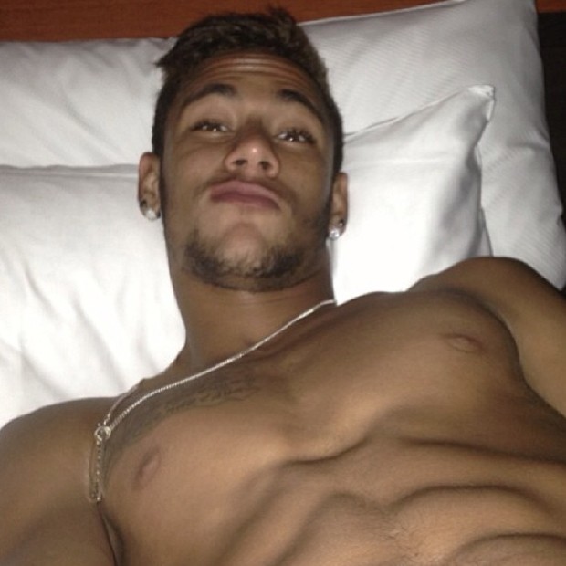 Neymar Shirtless