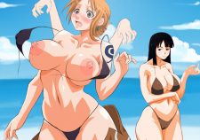 Nico Robin One Piece Nami Hentai