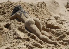Nude Beach Sand Sculptures