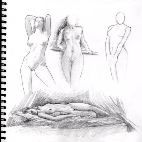 Nude Figure Sketch