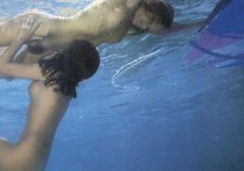 Nude Girls Skinny Dipping Underwater