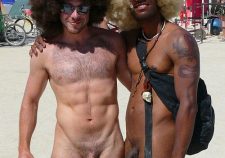 Nude Male Burning Man