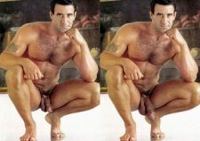 Nude Men Squatting Naked