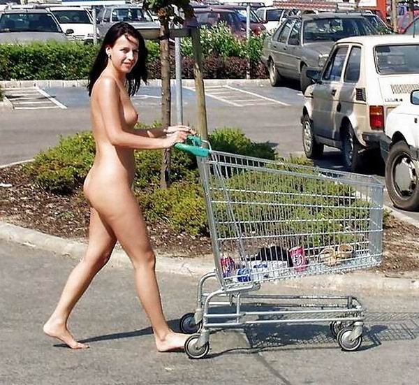 Nude Women At Walmart Shopping