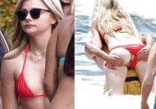 Oops New Pussy Slip Of Chloe Grace In Bikini At Public Pool