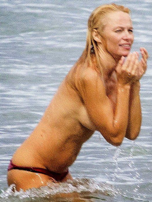 Pamela Anderson Topless Beach