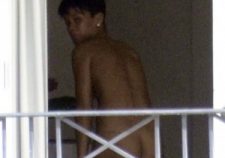 Rihanna Naked On Balcony