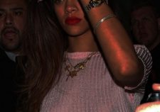 Rihanna See Thru Top No Bra