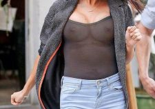 Selena Gomez See Through No Bra