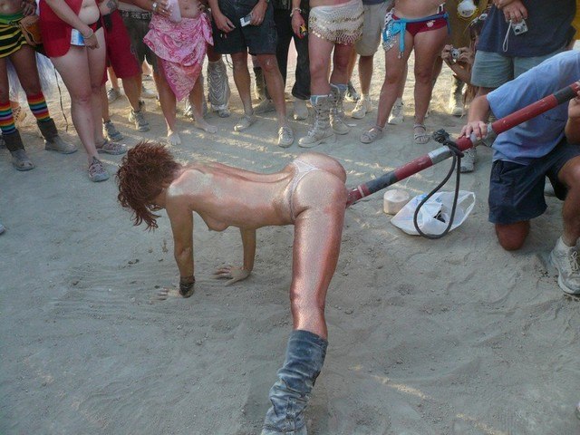 Sex At Burning Man Pole Fuck