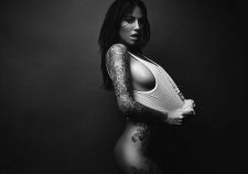 Sexy Brunette Tattooed Big Boobs