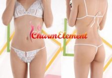 Sexy Crotchless Panties Lingerie Set