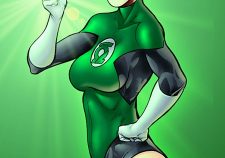 Sexy Female Superhero Green Lantern