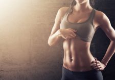 Sexy Muscle Fitness Boobs Sportswear Abdominal