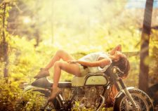 Shorts Asian Girl Bike Jeans Erotic