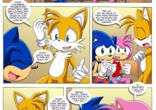 Sonamy Comics Amy And Sonic With A Twist