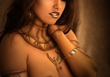 Stephanie Body Paint Egyptian