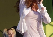 Tatu Nude Redhead Girl In Undies Wet Topless Titties