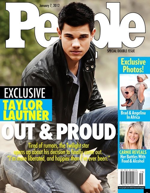 Taylor Lautner Gay Cover