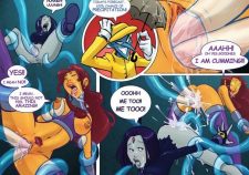 Teen Titans Starfire And Raven Comic