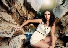 Thigh Tattoo Girl Brunette Rocks