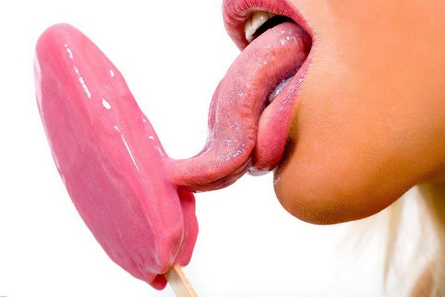 Tongue Licking Ice Cream