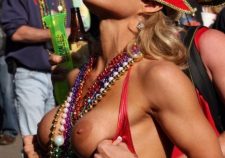 Topless At Mardi Gras