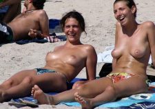 Topless Beach Babes