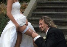 Upskirt Brides No Panties