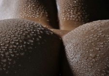 Water Drops On Back Ass Girl Close Up