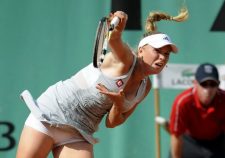 Wet Caroline Wozniacki