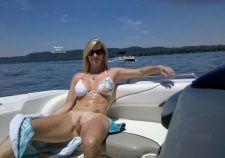Wife Naked On Pontoon Boat