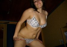 Amateur Curvy Wife In Bra And Panties