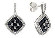 Black And White Diamond Earrings